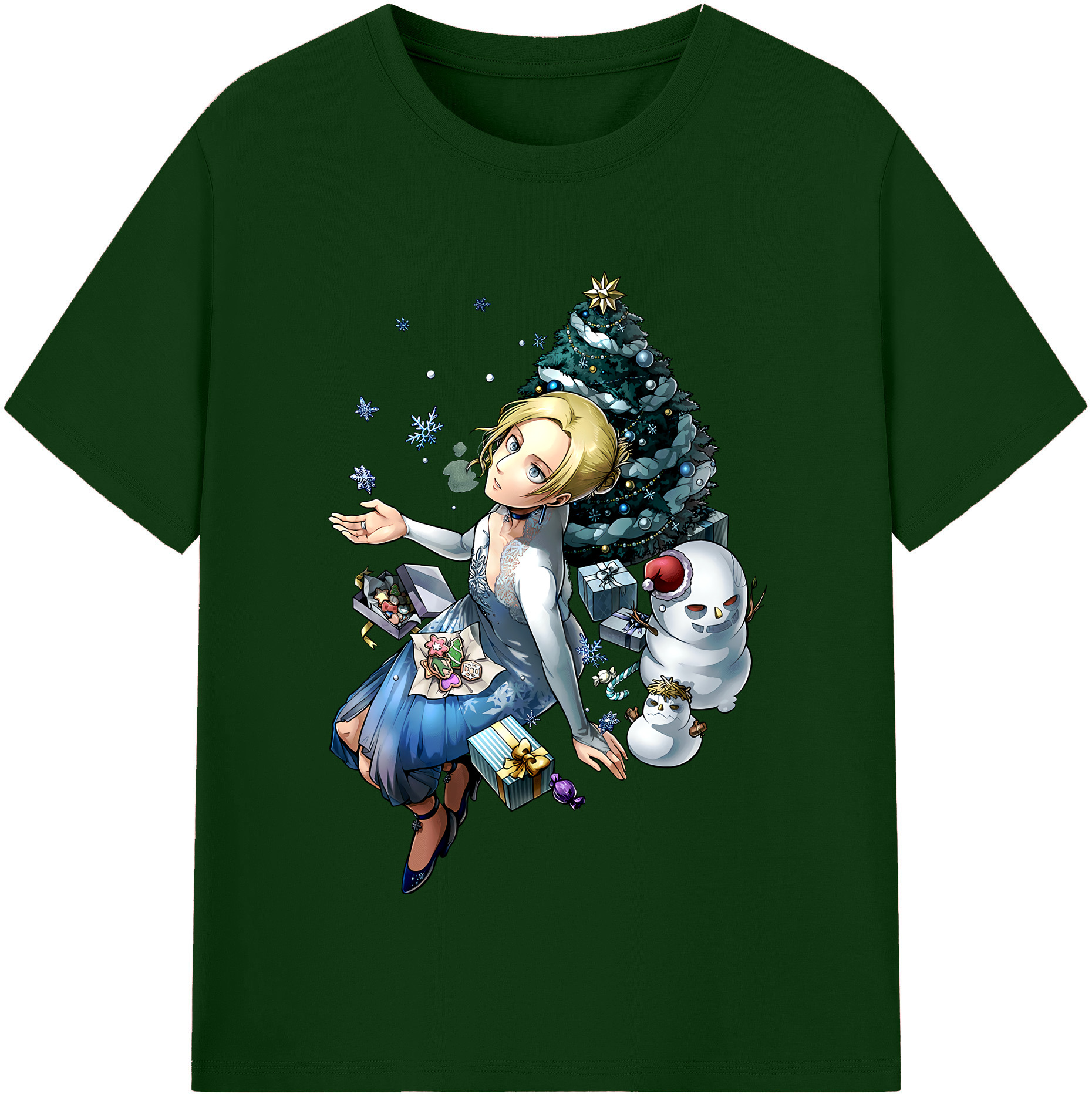 （画像用） 進撃の巨人 アニ・レオンハート Attack on Titan Annie Leonhart 綿100％半袖Tシャツ（フロントプリント）